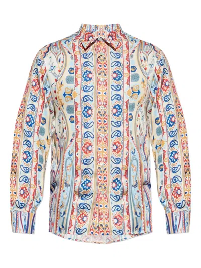 Etro Paisley Print Long Sleeves Shirt In Multi