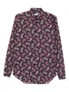 Etro Cotton Shirt With Paisley Print In Multi