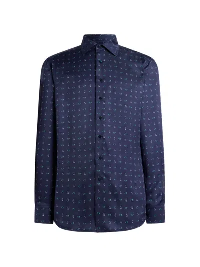 Etro Paisley-print Shirt In Blue