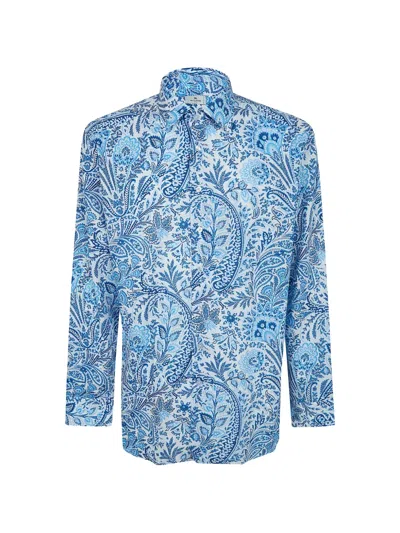 Etro Paisley-print Shirt In Blue