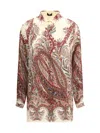 Etro Paisley Print Shirt In Brown
