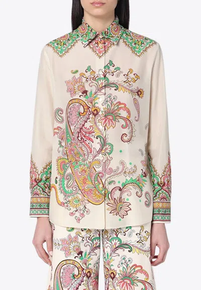 ETRO PAISLEY PRINT SHIRT IN SILK-BLEND