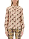 Etro Paisley Printed Silk Charmeuse Shirt In Multicolour