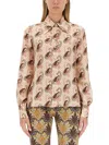 Etro Paisley Printed Silk Charmeuse Shirt In Multicolour