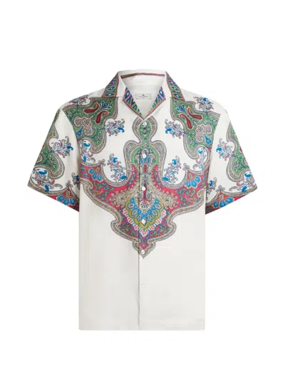 Etro Paisley-print Shirt In White