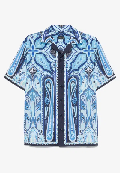 ETRO PAISLEY PRINT SHORT-SLEEVED SHIRT