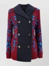 Etro Paisley Print Short Wool Jacket In Black
