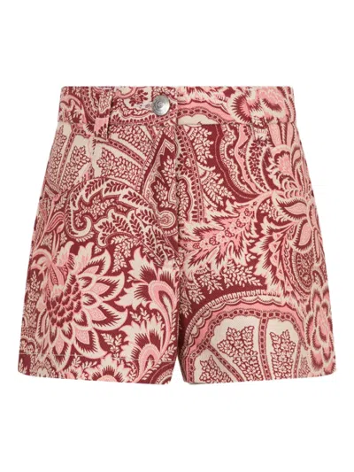 Etro Kids' Paisley-print Shorts In Multi