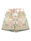 Etro Kids' Paisley-print Shorts In Cream