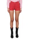 Etro Women Paisley Print Shorts In Red