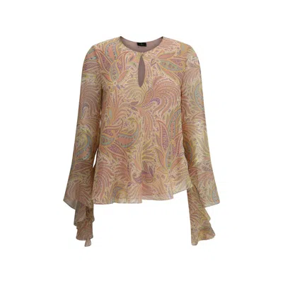 Etro Paisley Print Silk Blouse