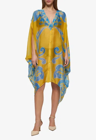 Etro Paisley Print Silk Cover-up