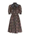 Etro Paisley-print Silk Minidress In Black