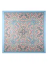 Etro Paisley-print Silk Scarf In Blue