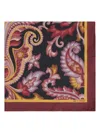 Etro Paisley-print Silk Scarf In Red