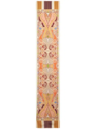 Etro Paisley-print Silk Scarf In Multi