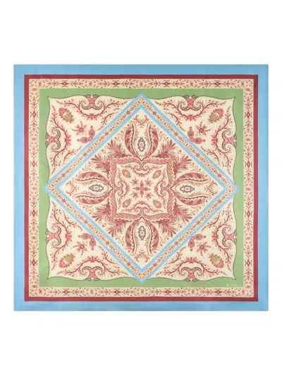 Etro Silk Scarf With Placed Print In Neutral