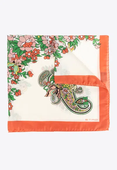 Etro Paisley-print Silk Scarf In Multi
