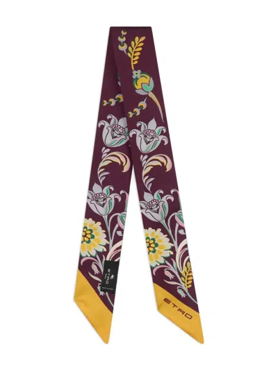 Etro Paisley-print Silk Scarf In Multi