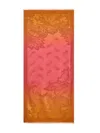 Etro Paisley-print Silk Scarf In Orange