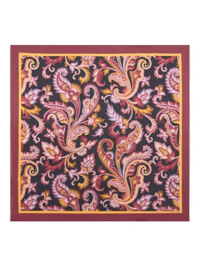 Etro Paisley-print Silk Scarf In Multi
