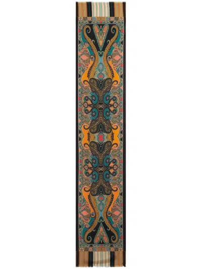 Etro Schal Aus Seide Mit Paisley-print In Multi