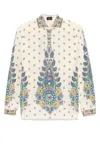 Etro Paisley Print Silk Shirt In White