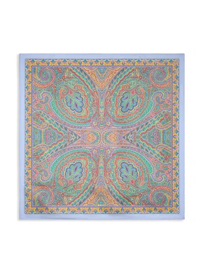 Etro Paisley-print Silk Shirt In Green