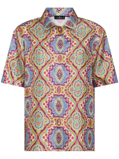 ETRO PAISLEY-PRINT SILK SHIRT