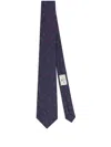 Etro Paisley-print Silk Tie In Blue