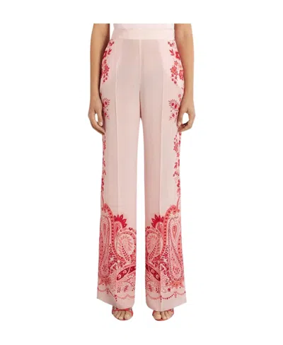 ETRO ETRO PAISLEY-PRINTED ELASTICATED WAISTBAND TROUSERS