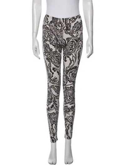 Pre-owned Etro Paisley Print Skinny Leg Pants In Multi