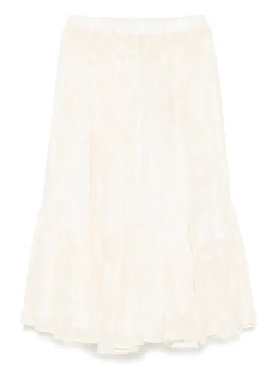 Etro Kids' Paisley-print Skirt In Yellow