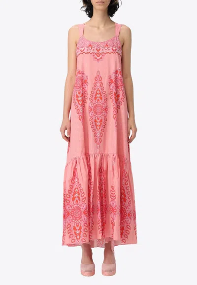Etro Paisley Print Sleeveless Maxi Dress