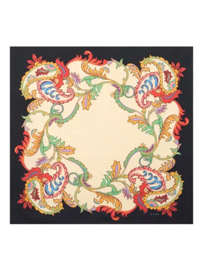 Etro Paisley-print Square Scarf In Neutral
