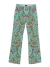 Etro Paisley-print Straight-leg Jeans In Multi