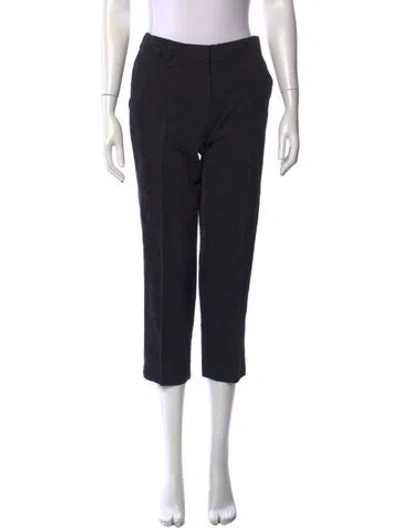 Pre-owned Etro Paisley Print Straight Leg Pants In Black