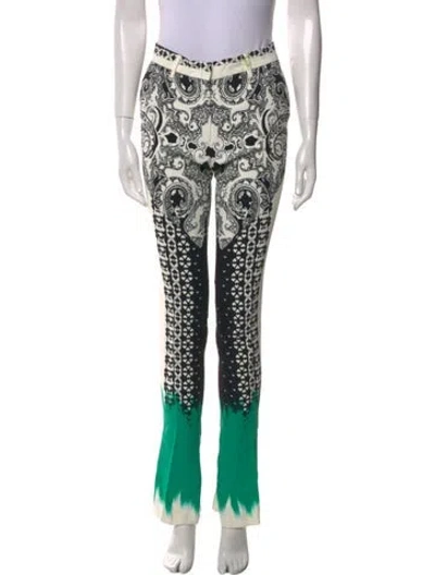 Pre-owned Etro Paisley Print Straight Leg Pants In Neutral