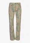 Etro Paisley-pattern Straight-leg Jeans In Multi