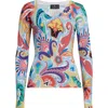 Etro Paisley Print Sweater In Stampa F.do Bianco