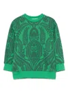 Etro Paisley-print Sweatshirt In 绿色