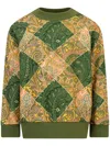 Etro Paisley-print Sweatshirt In Green