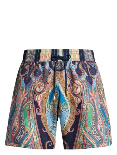 ETRO PAISLEY-PRINT SWIM SHORTS