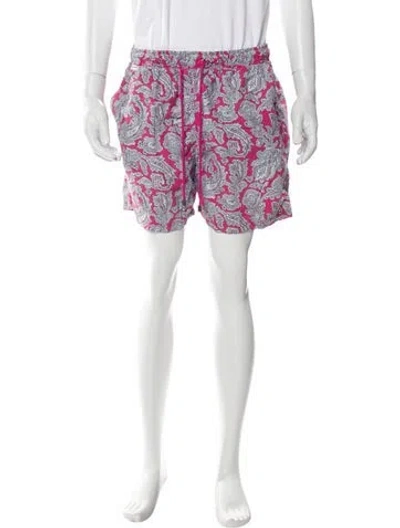 Pre-owned Etro Paisley Print Swim Trunks In Blue