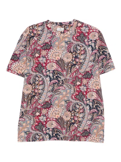 Etro Paisley-print T-shirt In Multi