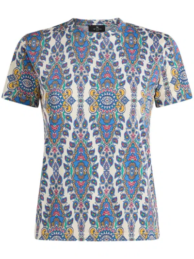 Etro Paisley-print T-shirt In White