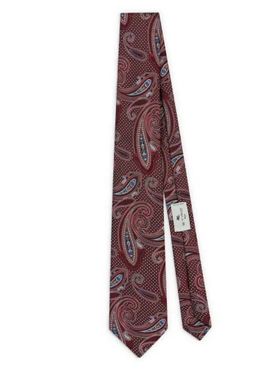 Etro Paisley-print Tie In レッド