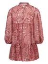 Etro Paisley-print Tiered Dress In Brown