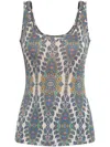 Etro Paisley-print Top In Neutrals