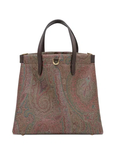 Etro Paisley-print Tote Bag In Brown
